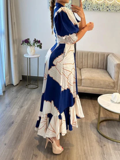 High Low Elegant Floral Dress - Image 3