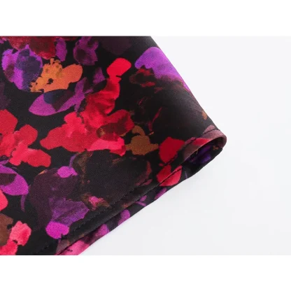 Vibrant Long Floral Dress - Image 6