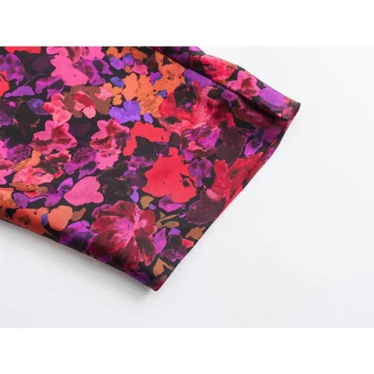 Vibrant Long Floral Dress - Image 5