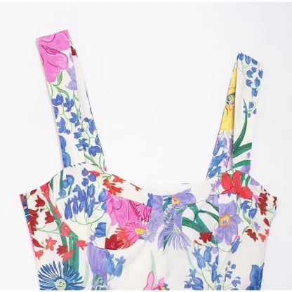 Chic Sleeveless Floral Dress - Image 7