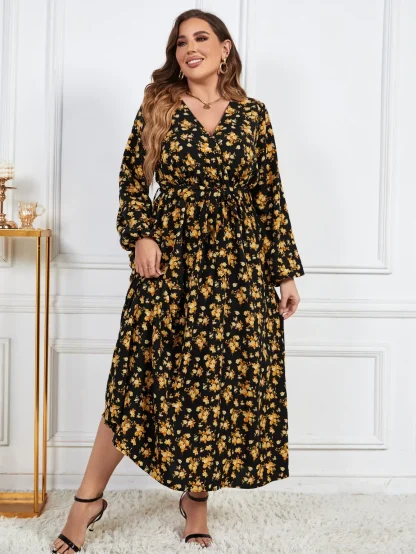 Plus Size Maxi Floral Dress - Image 6