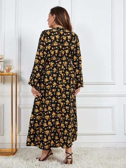 Plus Size Maxi Floral Dress - Image 2