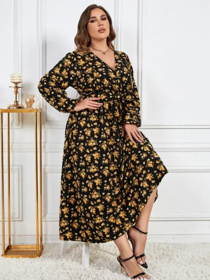 Plus Size Maxi Floral Dress - Image 5