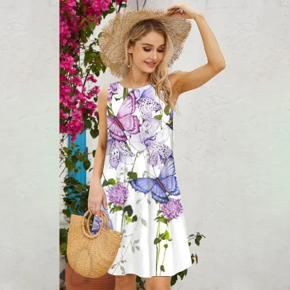 Casual Tank Printed Floral Dress