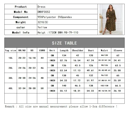 Plus Size Maxi Floral Dress - Image 7