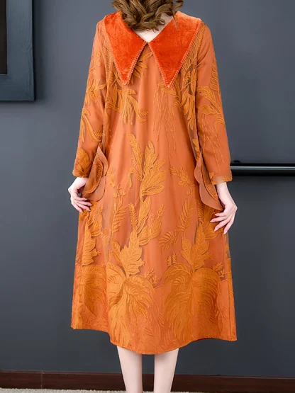 Cozy Embroidery Floral Dress - Image 4