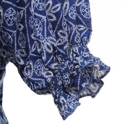 Elastic Waist V-neck Floral Dress - Image 5