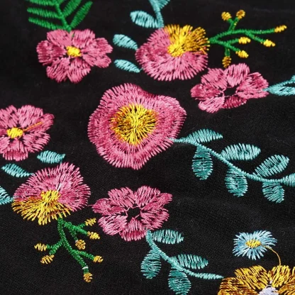 Casual Long Sleeve Floral Dress - Image 4