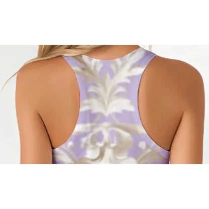 Scoop Neck Casual Floral Dress - Image 4