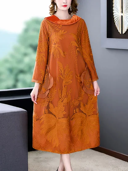 Cozy Embroidery Floral Dress - Image 2