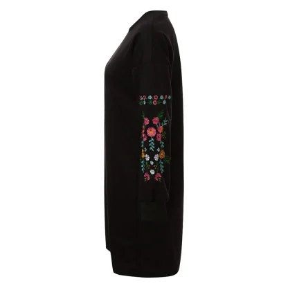 Casual Long Sleeve Floral Dress - Image 6