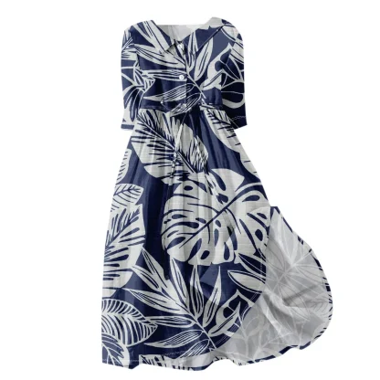Flowy Vintage-style Floral Dresses - Image 3