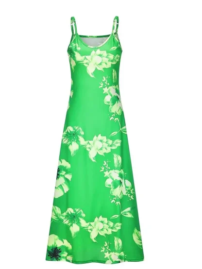 Sleeveless Maxi Floral Dresses - Image 2