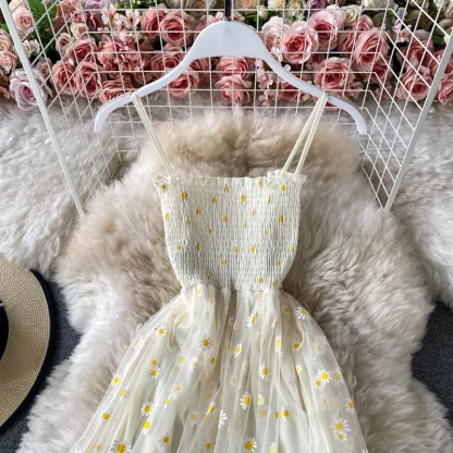 Flowy Smocked Floral Dress - Image 3