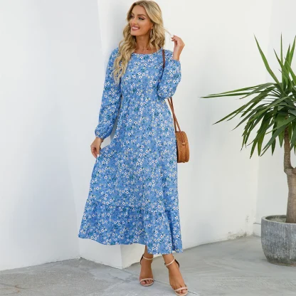 Elastic Waist Ditsy Floral Dresses - Image 4