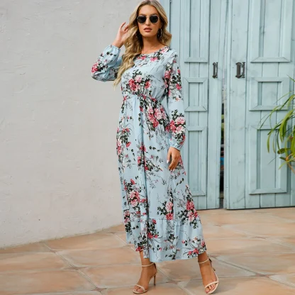 Elastic Waist Ditsy Floral Dresses - Image 2