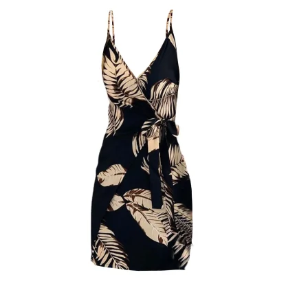 Wrap Sleeveless Floral Dresses - Image 5