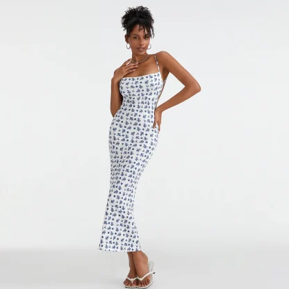 Sexy Backless Maxi Floral Dress - Image 6